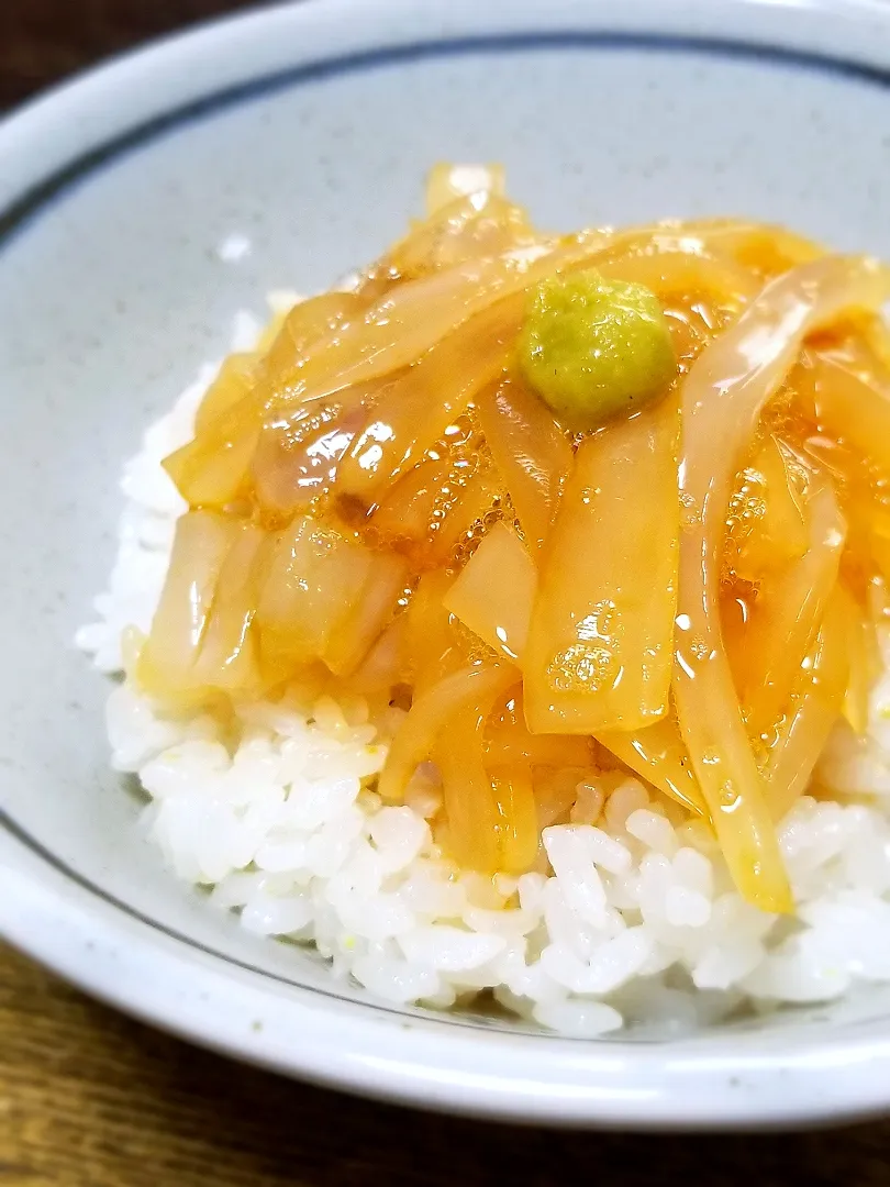 ヤリイカ漬け丼|ぱんだのままんさん