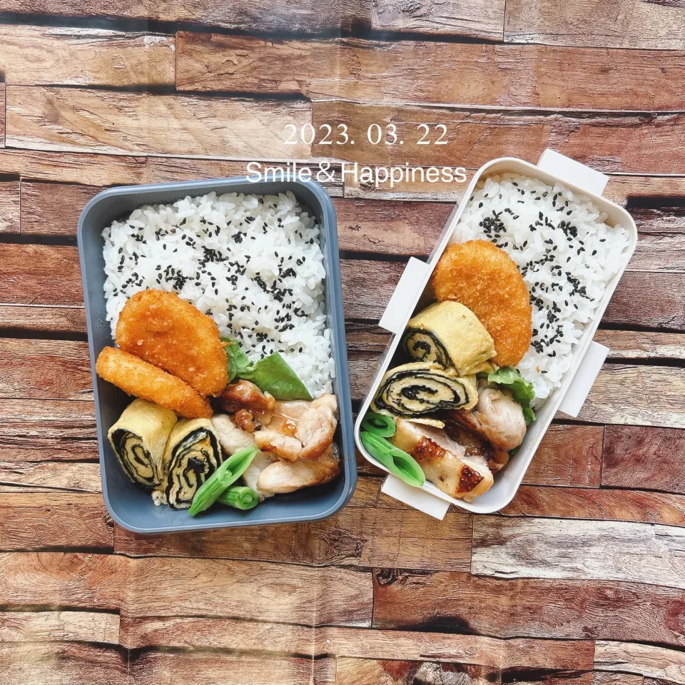 Snapdishの料理写真:2人弁当😆|Rie Naganoさん