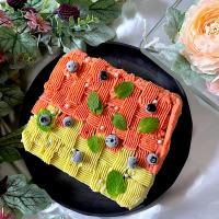AXさんの料理 さつまいものクリームケーキ😊あっちゃん❤️お誕生日おめでとう🎂🎉