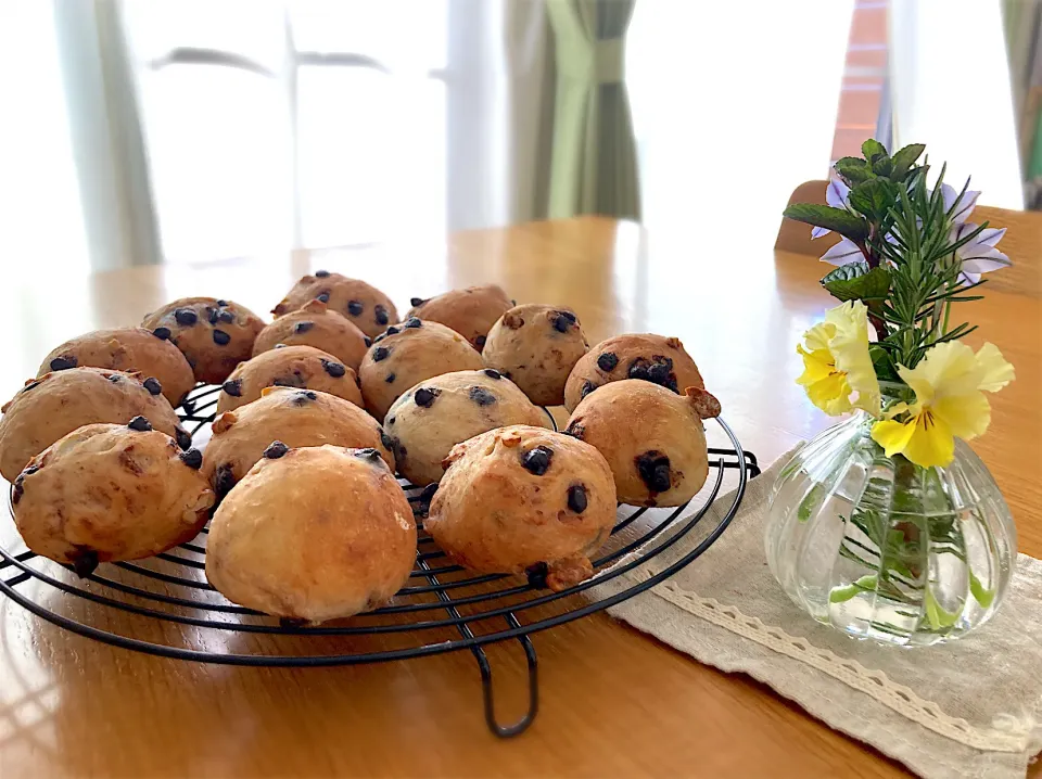 ＊胡桃とチョコチップのプチパン＊|＊抹茶＊さん