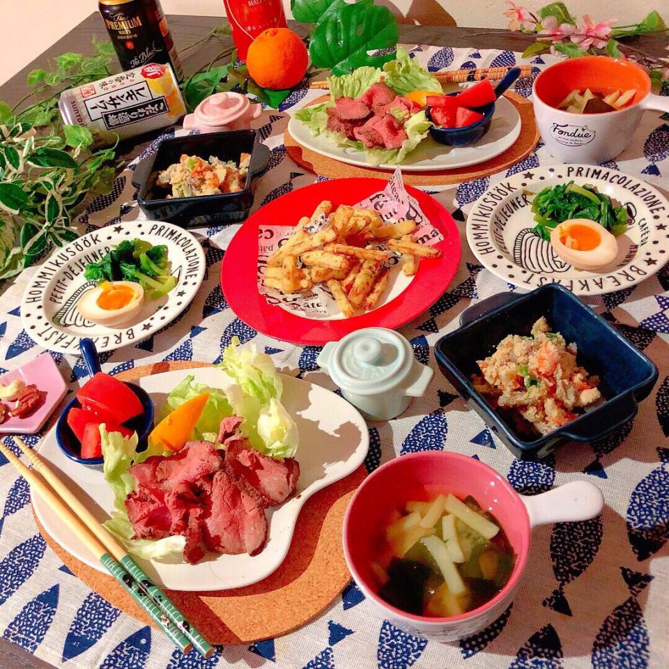 【休み明け‥水曜日の晩ごはん】