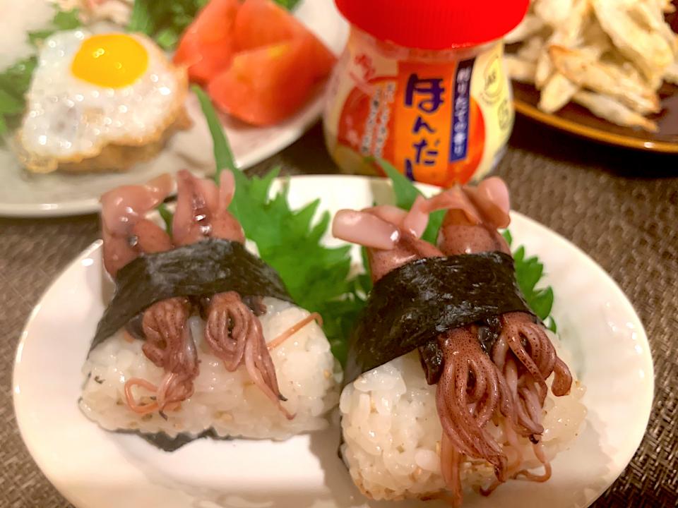 🦑今が旬のホタルイカde『ホタルイカおにぎり』