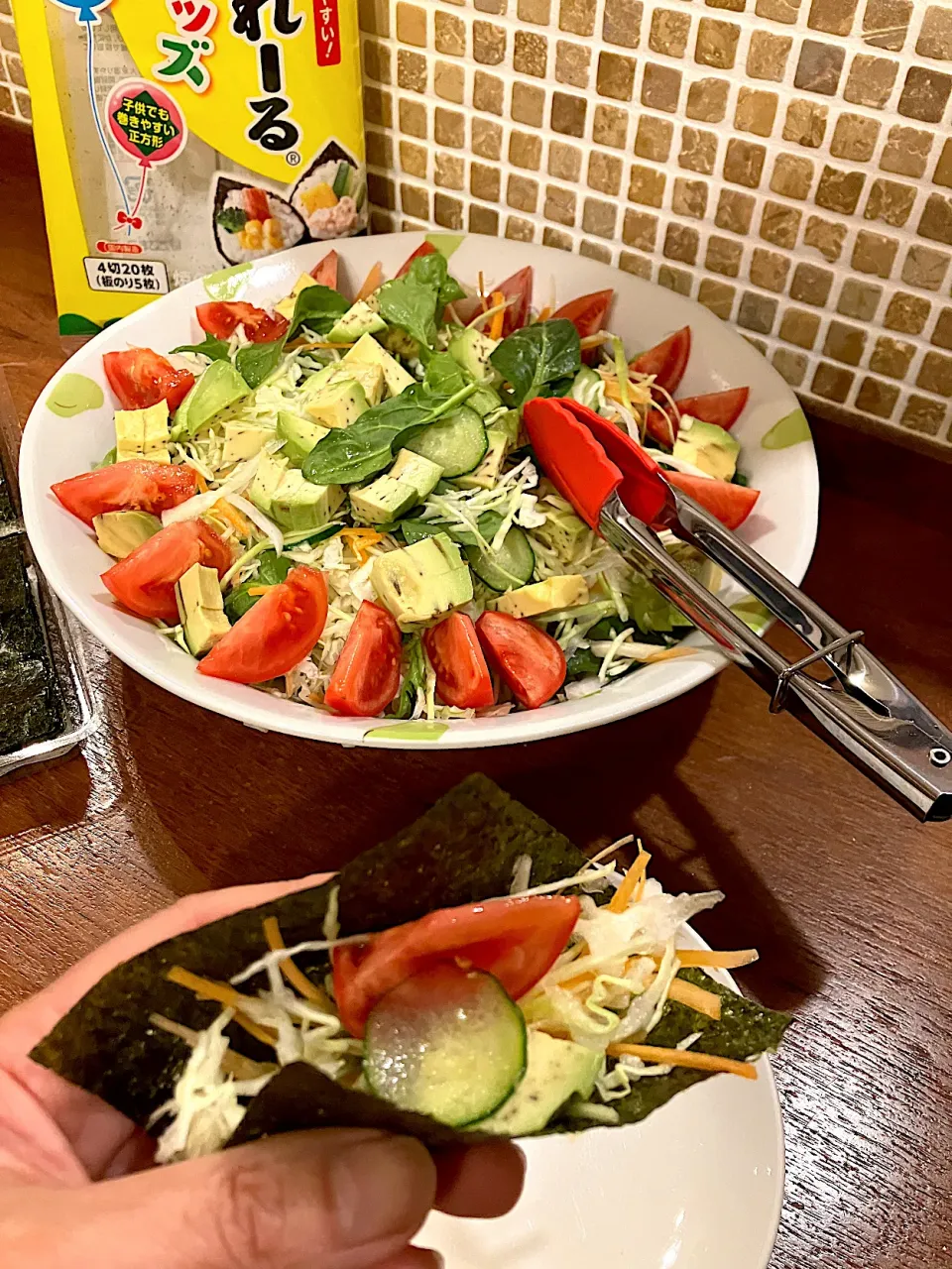 無限に食べれる手巻きサラダ|きみちさん