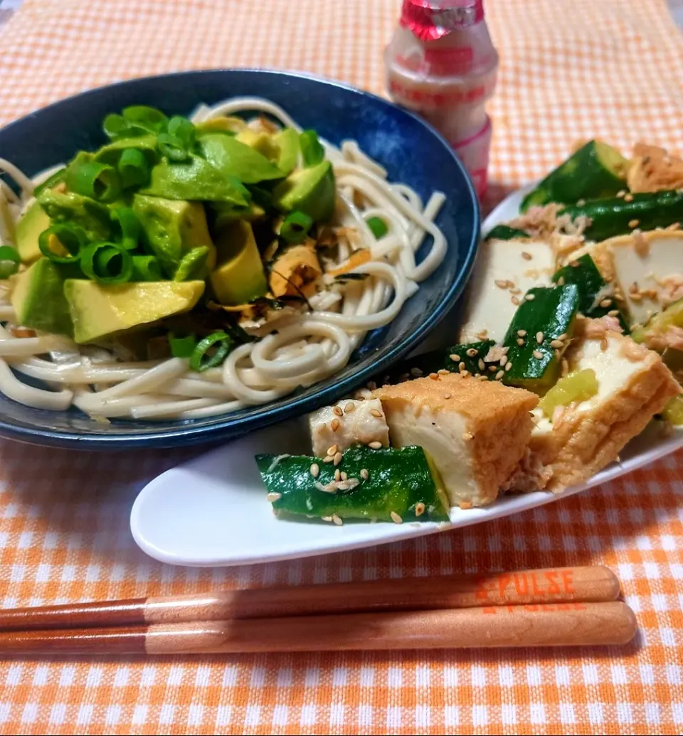 和風アボカドうどん
厚揚げきゅうり旨塩ナムル|マギーさん