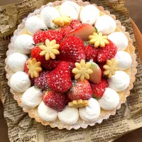 Snapdishの料理写真:いちごのチーズタルト🍓|sakuraさん