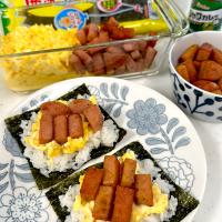 スパム巻き。海苔だけむにゅーんが無いw