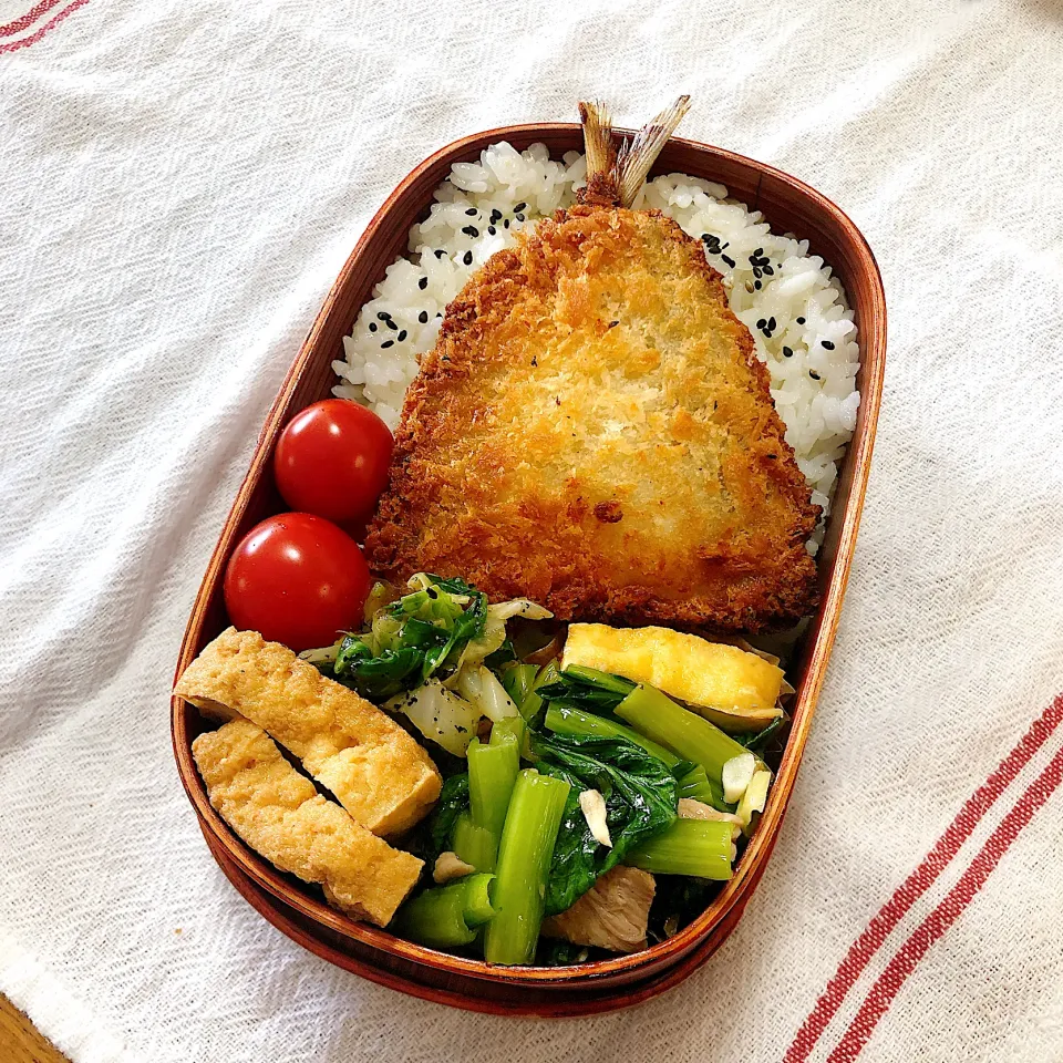 Snapdishの料理写真:三男男子高校生弁当|mickyさん