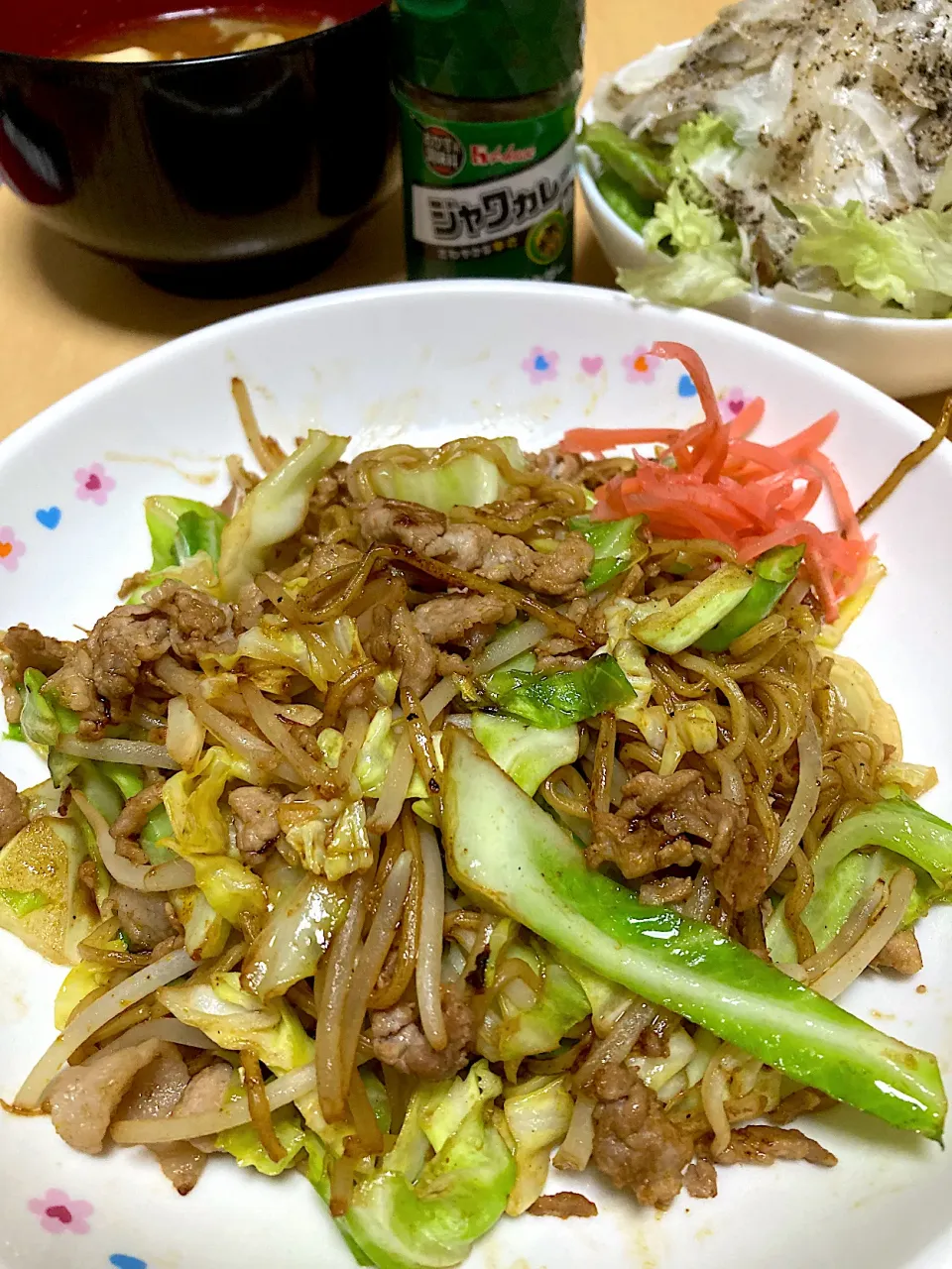 単身赴任中の男飯(カレー焼きそば)|おおもりの星さん