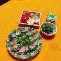 grandmaの晩ごはん☆鯖のにぎり