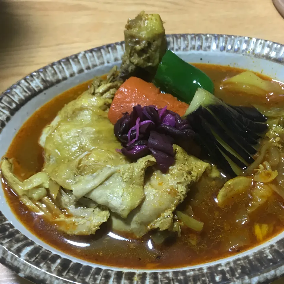 Snapdishの料理写真:シロカおうちシェフpro〜やわらかチキンのスープカレー〜|Shingo Kajiyabさん