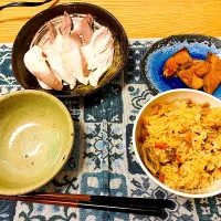 Snapdishの料理写真:はまちしゃぶしゃぶと煮付け^^|ヒトミさん