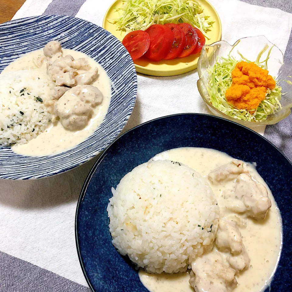 Snapdishの料理写真:チキンフリカッセ|mickyさん