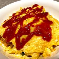 ちょっとブサイクなチーズ入りオムライス