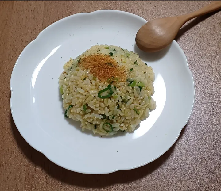 Snapdishの料理写真:ネギカレー炒飯|ナナさん