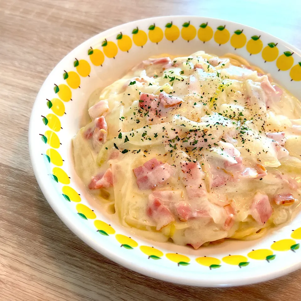 卵不使用！カルボナーラ|料理研究一家「古川家」さん