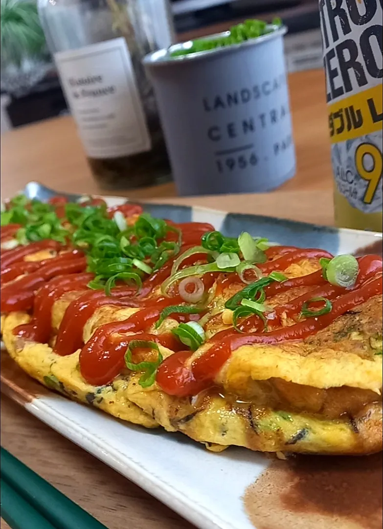 大豆肉ひじきそぼろﾁｰｽﾞｵﾑﾚﾂ|まりおさん