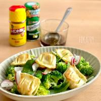 焼きワンタンカレーサラダ