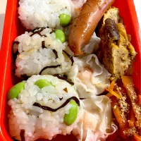 Snapdishの料理写真:春休み学童弁当①|メガネ食堂さん