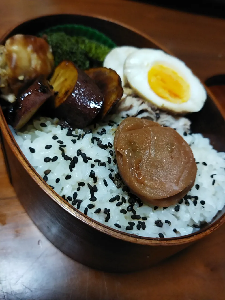 Snapdishの料理写真:高校生男子曲げわっぱ弁当|JUNさん