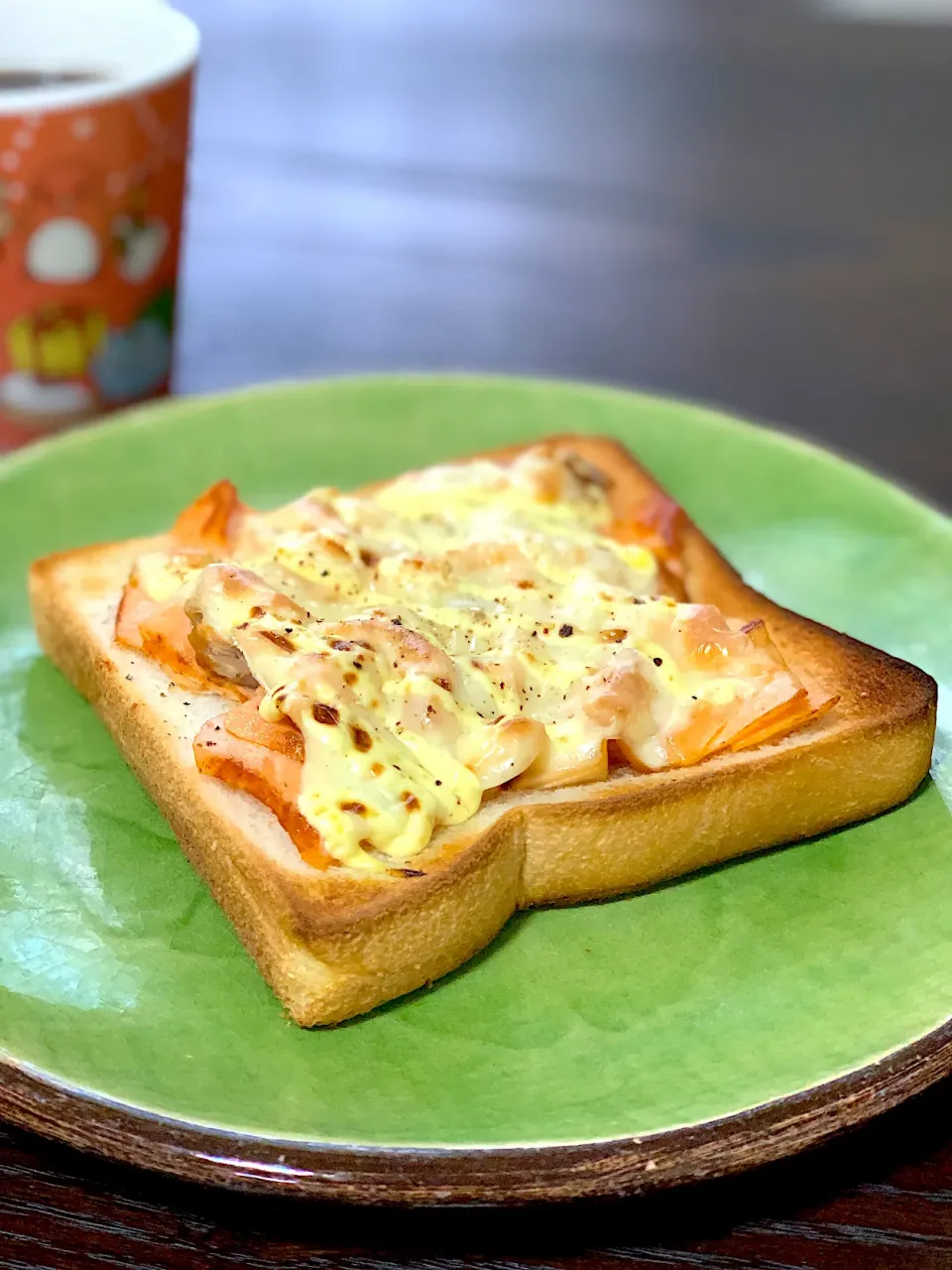 焼きシャケトースト♪|かりんとうのヒゲさん