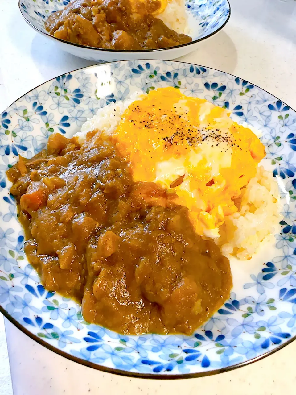 Snapdishの料理写真:朝のオムカレーバターライス|chiemiさん