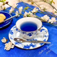らぴすらずり(らぴ)さんの料理 sophia.kamさんの料理 ライトブルー桜2023本日開催 - ハーブ模様入りの青い卵