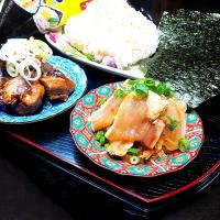 ✳️鳥刺し漬けと豚の角煮の肉手巻き寿司✳️