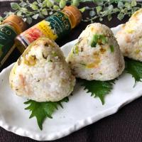【BOSCOシーズニングオイル】de さばフレークと高菜の香りおにぎり🍙
