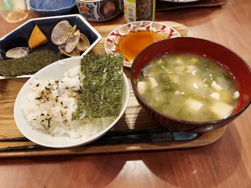 NMTG海苔味噌汁トンネルごはん🍚|かつ～やさん