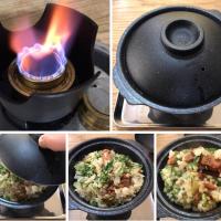 焼き鳥缶で簡単とり釜めし・・