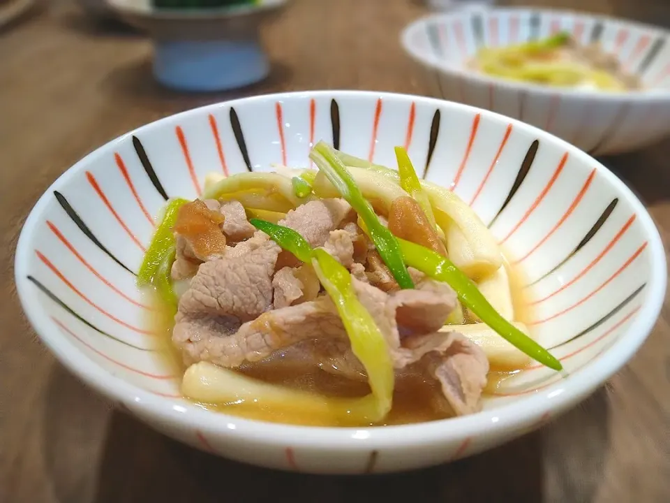 ひろっこと豚肉の梅煮|古尾谷りかこさん