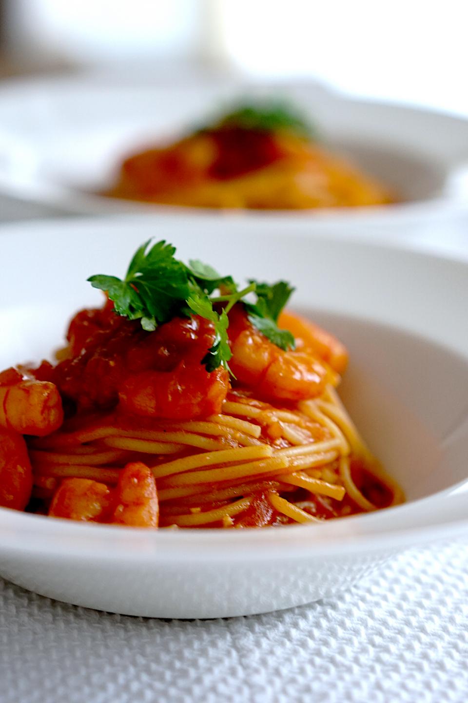 エビのトマトソースパスタ🍝