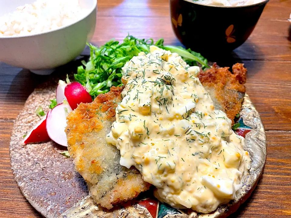 カリふわ鯵フライ定食|n_nさん