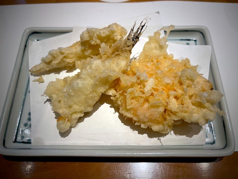 かき揚げとキス天