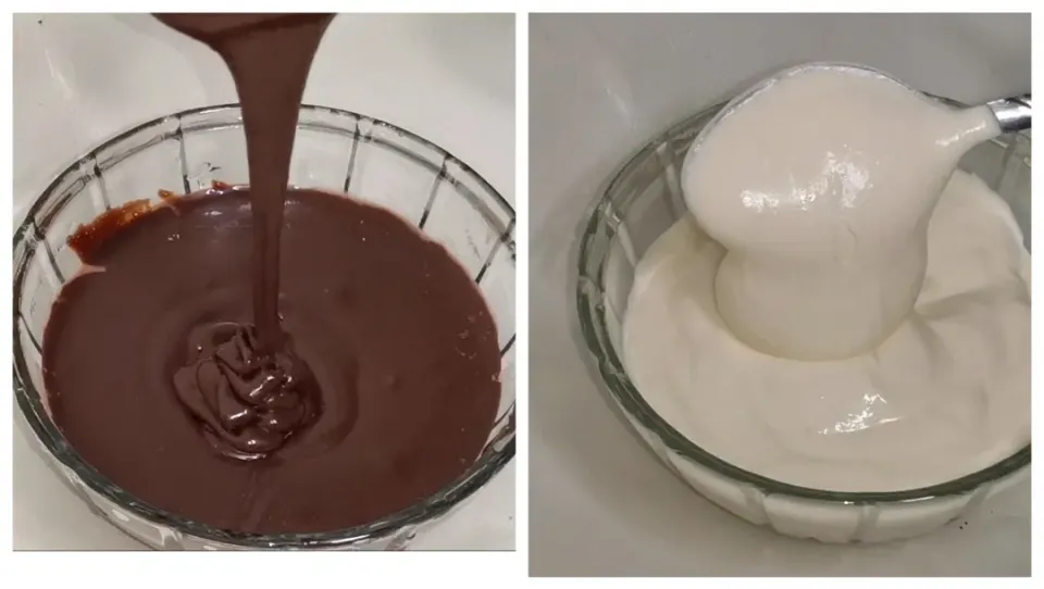 White sauce and chocolate sauce for desserts topping|Henna Cooking Channelさん