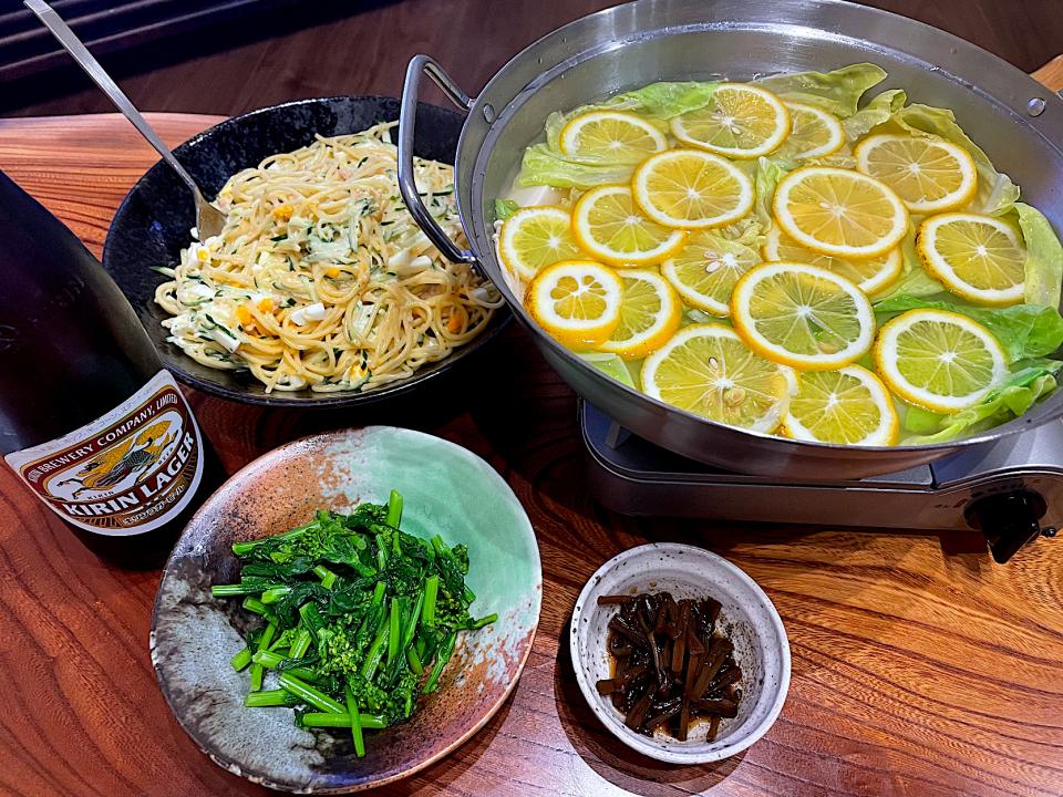 2023.3.26 鶏塩レモン鍋🍻🍻🍻