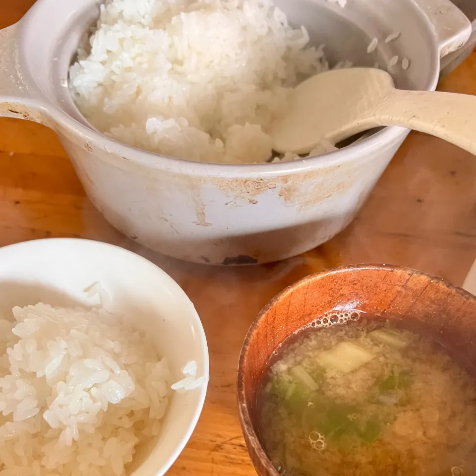 昨日のカニの味噌汁の朝ご飯|ミカさん