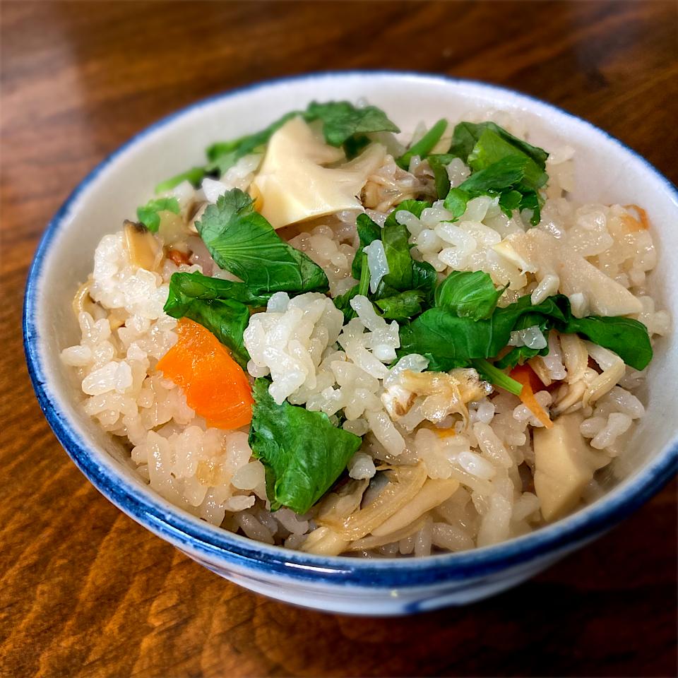 あさりとたけのこの炊き込みご飯