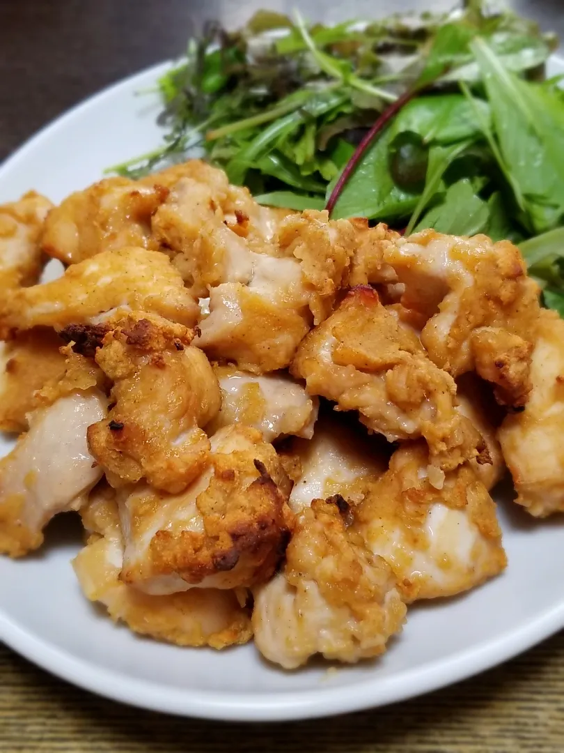 パパ作👨揚げない鶏胸肉の唐揚げ|ぱんだのままんさん