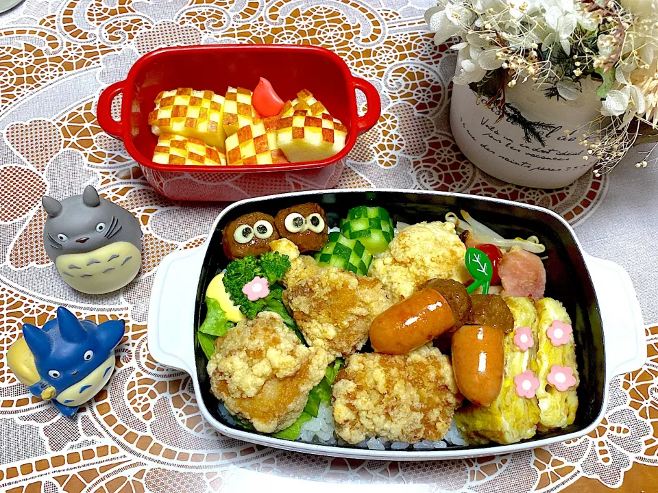 2023.3.28のから揚げ弁当🌸|makoさん