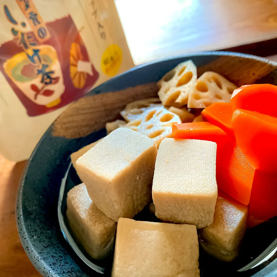 しいたけ茶でやさしい高野豆腐の煮物|にゃんぺこさん