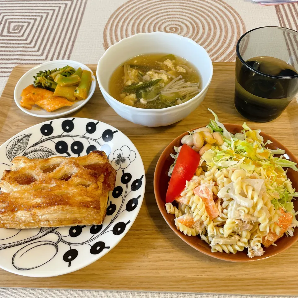 パンランチ🍽れんこんとツナのマカロニサラダ|Norikoさん