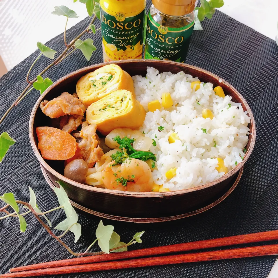 バジルとレモンが香るお弁当|さちっぺさん