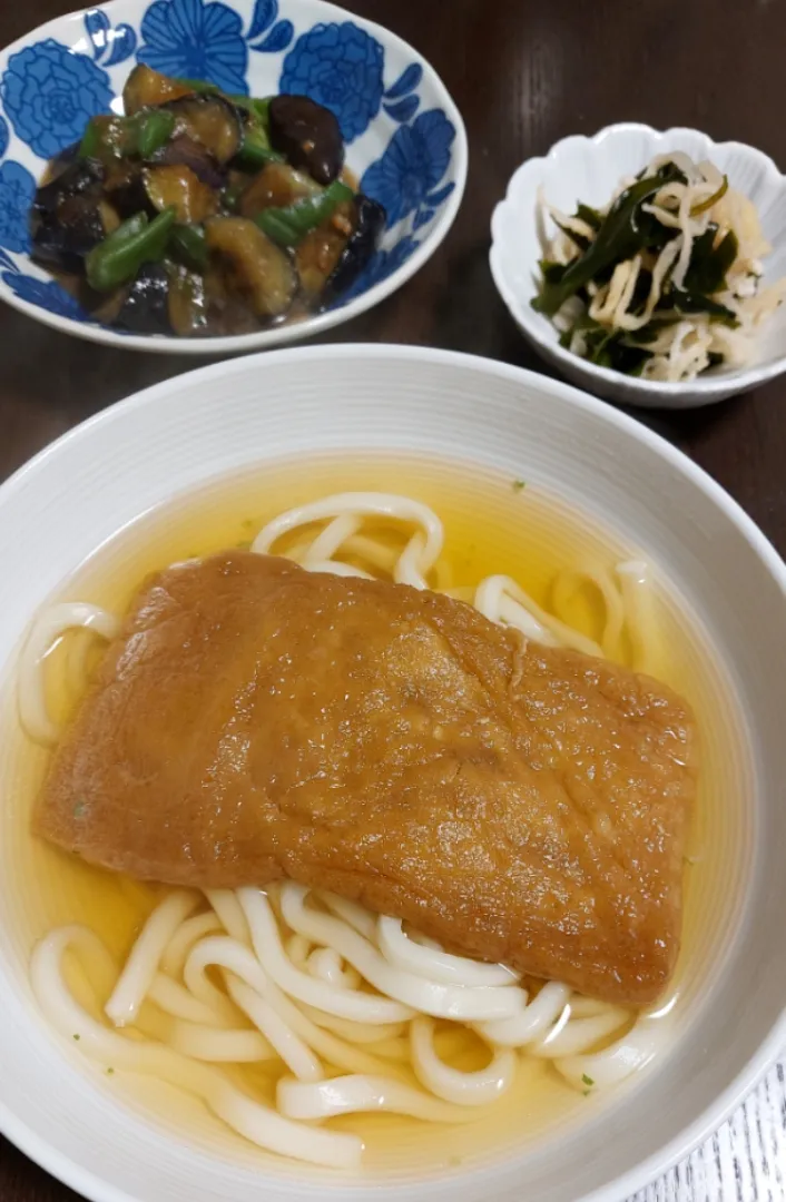 Snapdishの料理写真:きつねうどん～🦊💕|きつねさん