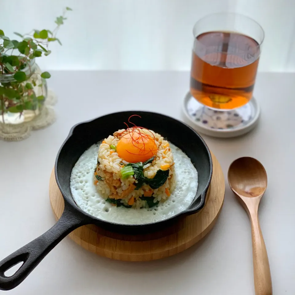 大豆のお肉入りチャーハン♡|わことひろさん