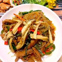 大豆ミートでチャプチェ