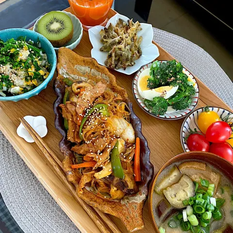 「大豆のお肉のチャプチェ」を使ってみたSnapdishの料理・レシピ写真:ゆかりさんの料理 大豆ミートのチャプチェ♪