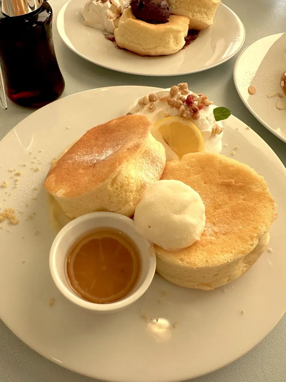 レモンクリームのパンケーキ。爽やかな甘み。最高✨|ゆーこ。さん