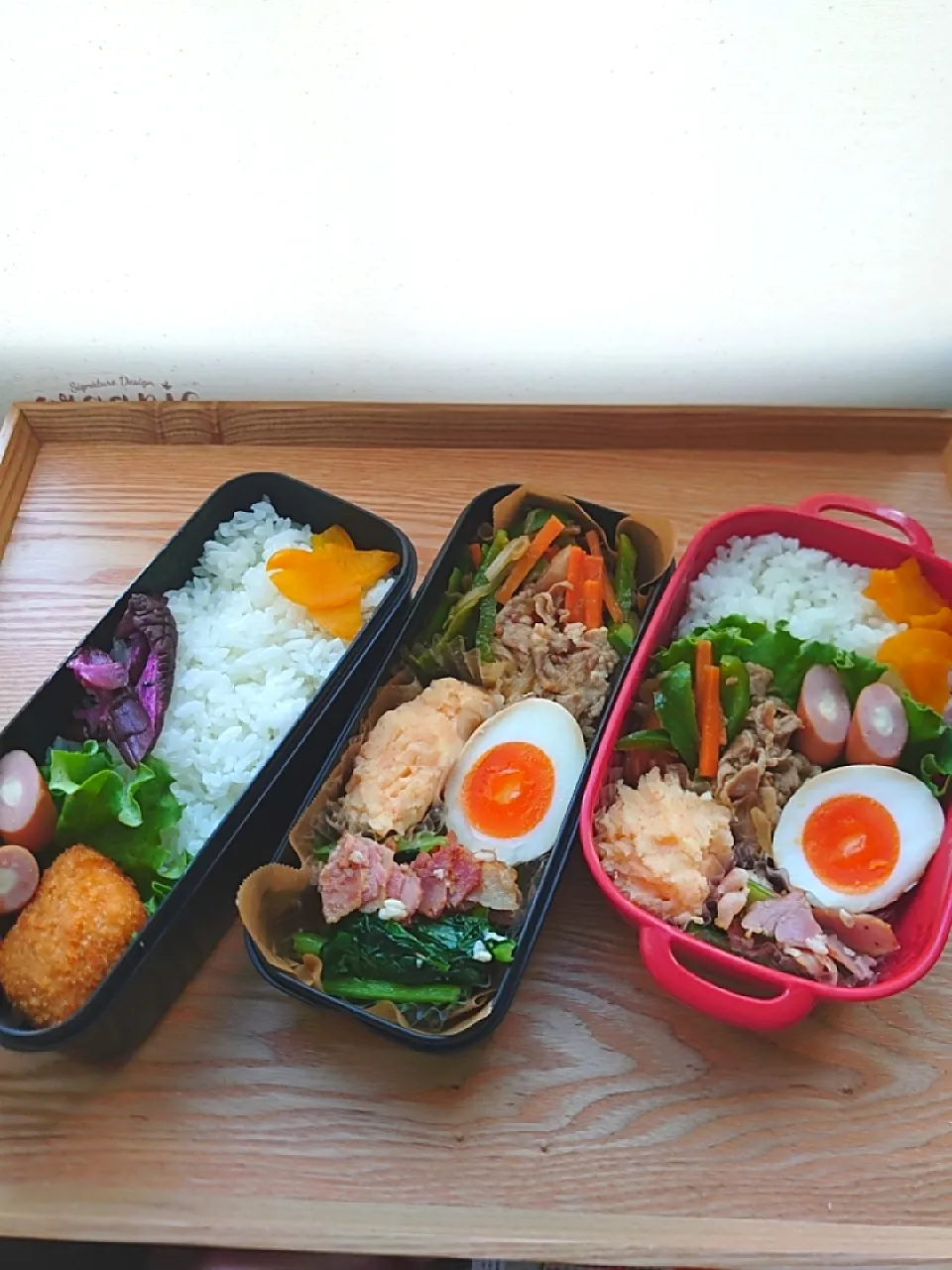 夫と娘のお弁当|みわさん