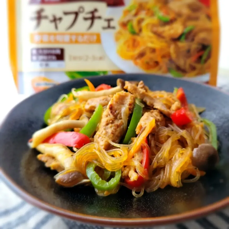 「 集まれ！大豆ミート料理 」
今回は 【 チャプチェ 】

調味だれで安定の美味しさに💛|みるくここあさん